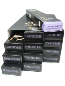 frankincense banjara handmade incense frankincense incense handmade incense box open detail copy