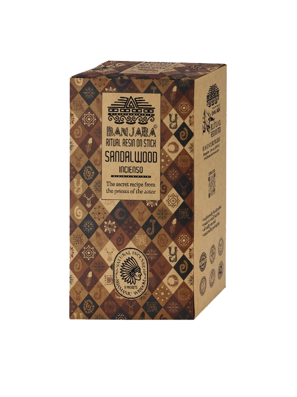 Sandalwood banjara ritual resin caja