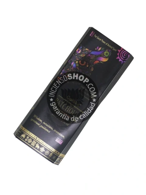 Shot de incienso Buho Pachuli orgánico Animal Spirit de Goloka Agarbatti Masala unidad 20g