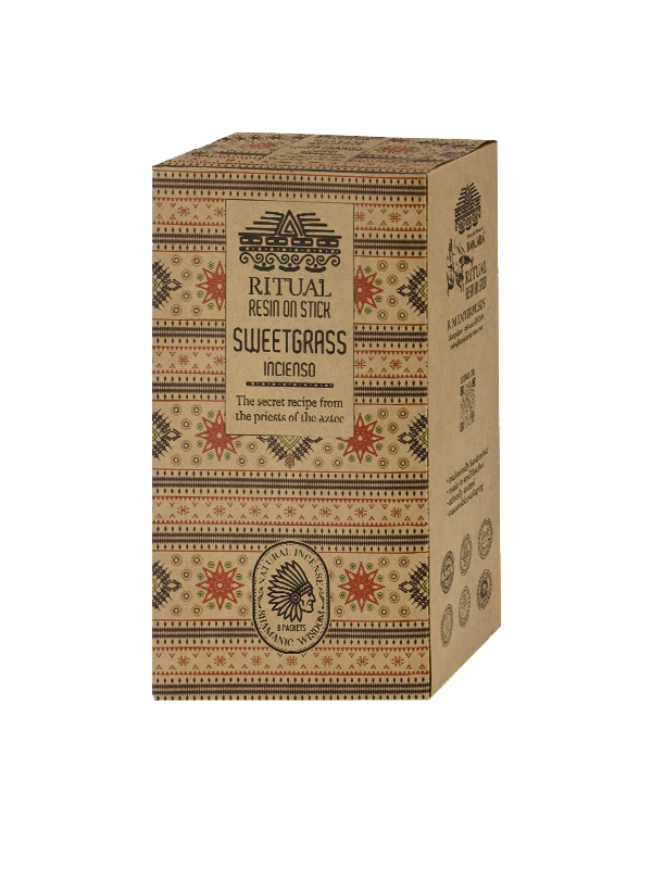 Sweet grass banjara ritual resin caja